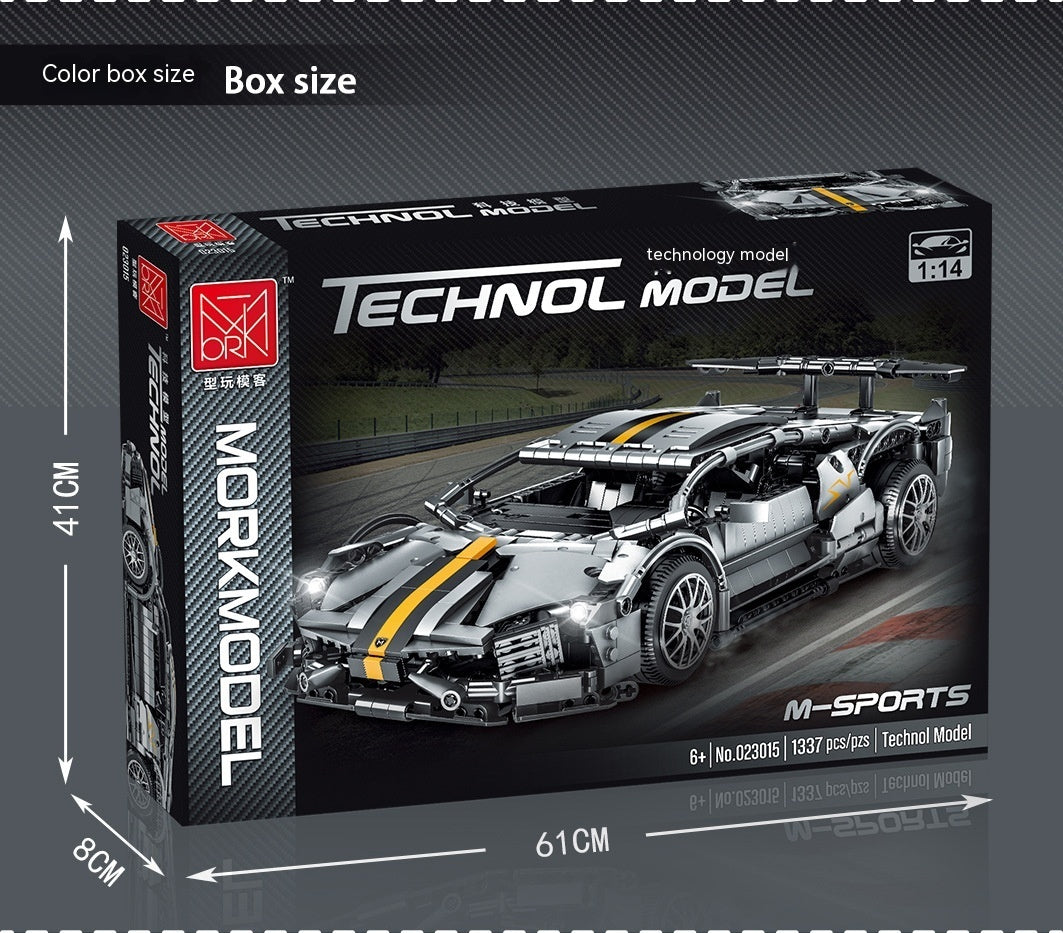 1 To 14 Racing Car Children's Educational Small Building Blocks Toy