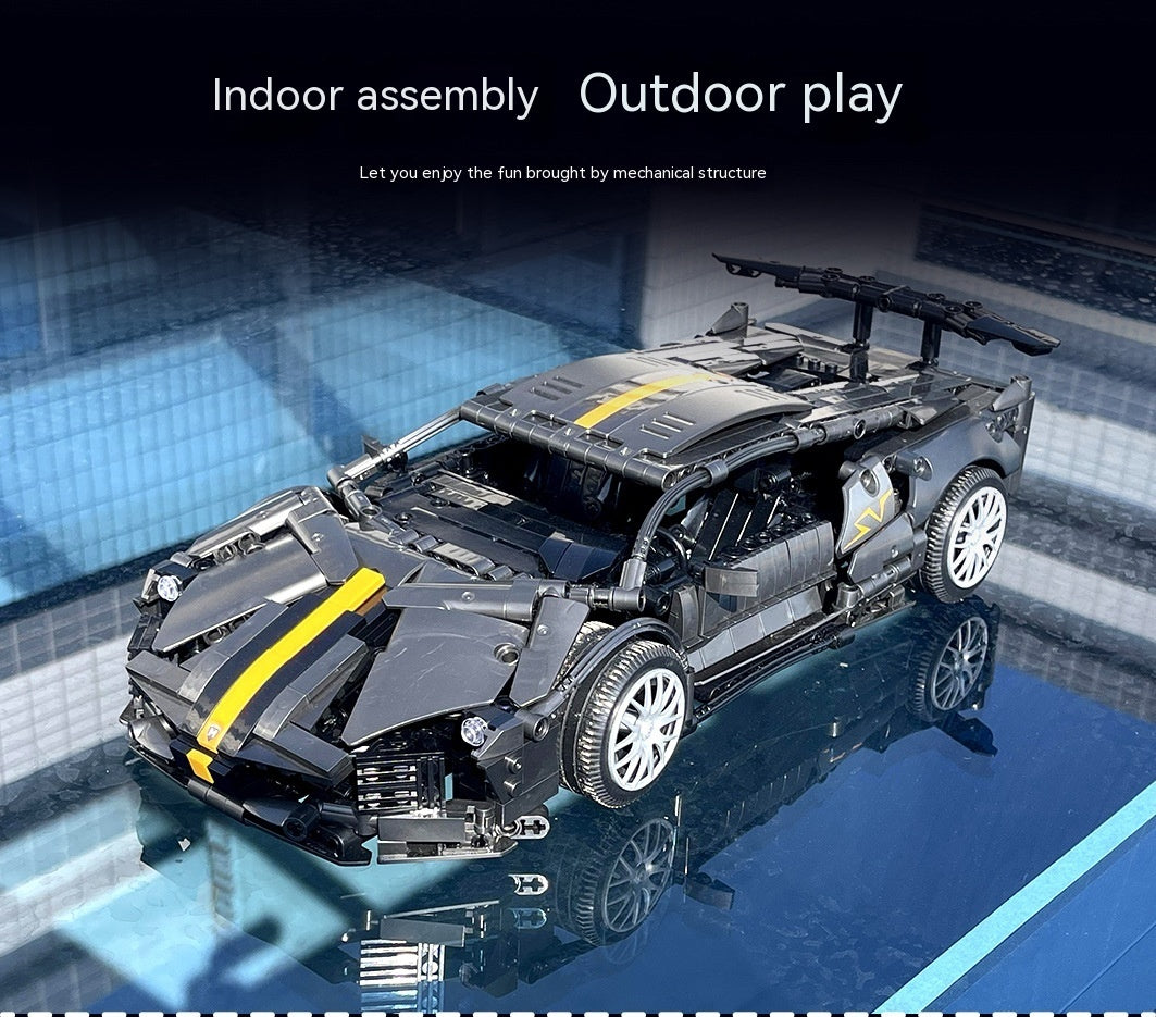 1 To 14 Racing Car Children's Educational Small Building Blocks Toy